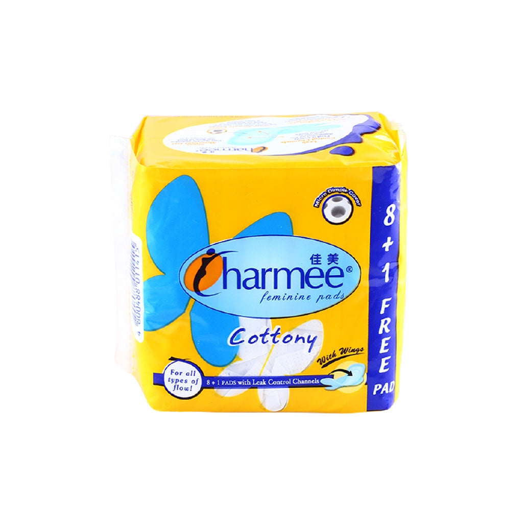 Charmee Cottony for All Types of Flow with Wings 8+1 Pads