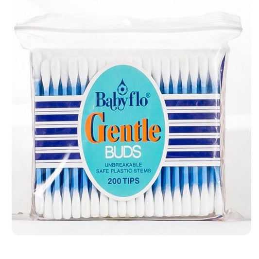 Babyflo Gentle Buds Plastic Blue 200s