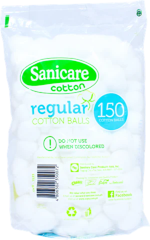 Sanicare Regular Cotton Balls 150 Balls