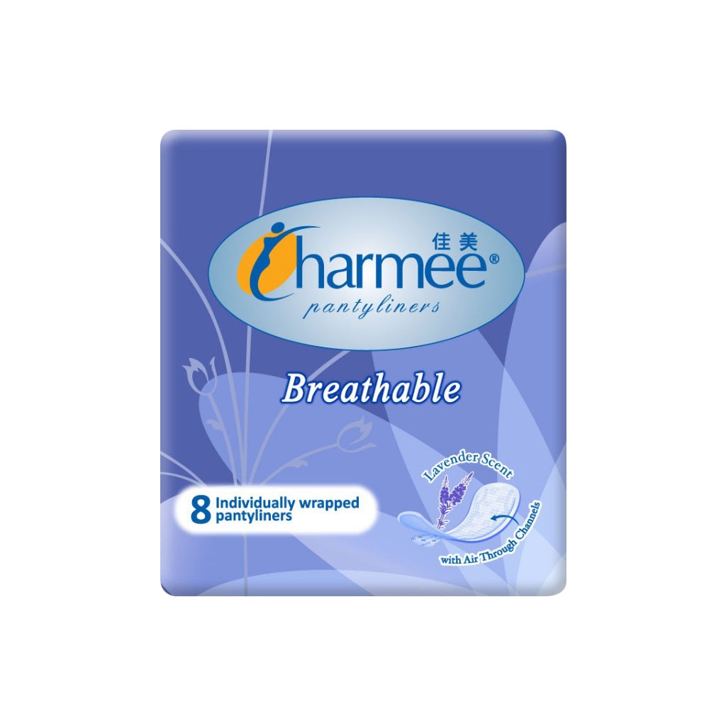 Charmee Pantyliners Breathable Lavender 8s