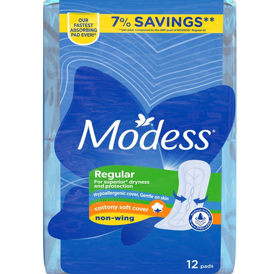 Modess Cottony Soft Non-Wing Sanitary Napkins 12S