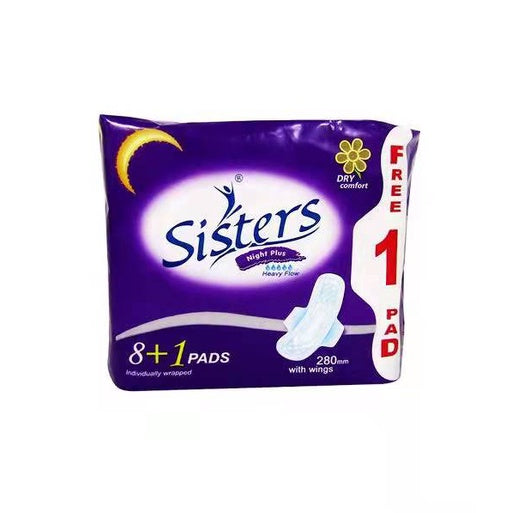 Sisters Net Dry Comfort With Wings Night Use 8+1 Pads