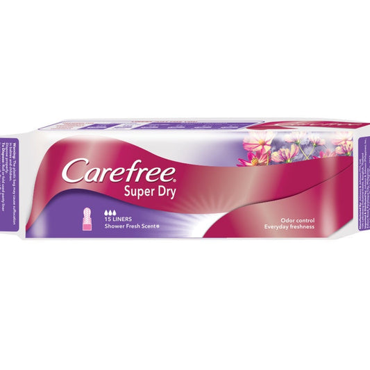 Carefree Pantyliner Super Dry Scent 15s