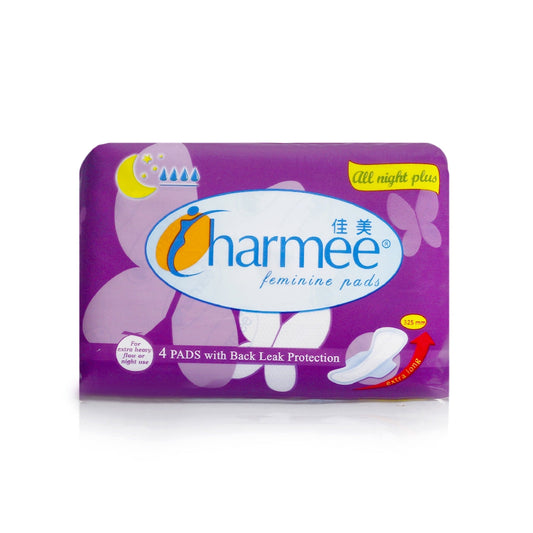 Charmee All Night Plus Feminine Pads 4s