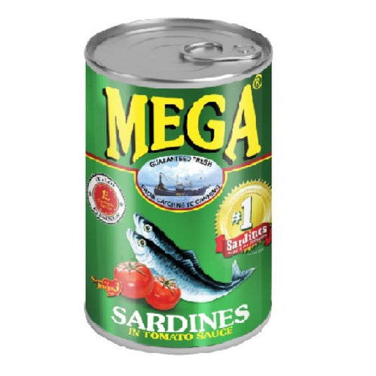 Mega Sardines Tomato Sauce 155g Easy Open Can