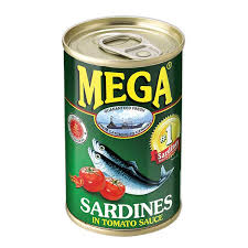 Mega Sardines Tomato Sauce 155g Easy Open Can