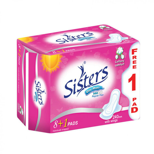 Sisters Sanitary Napkin Silk Floss Day Use 8+1