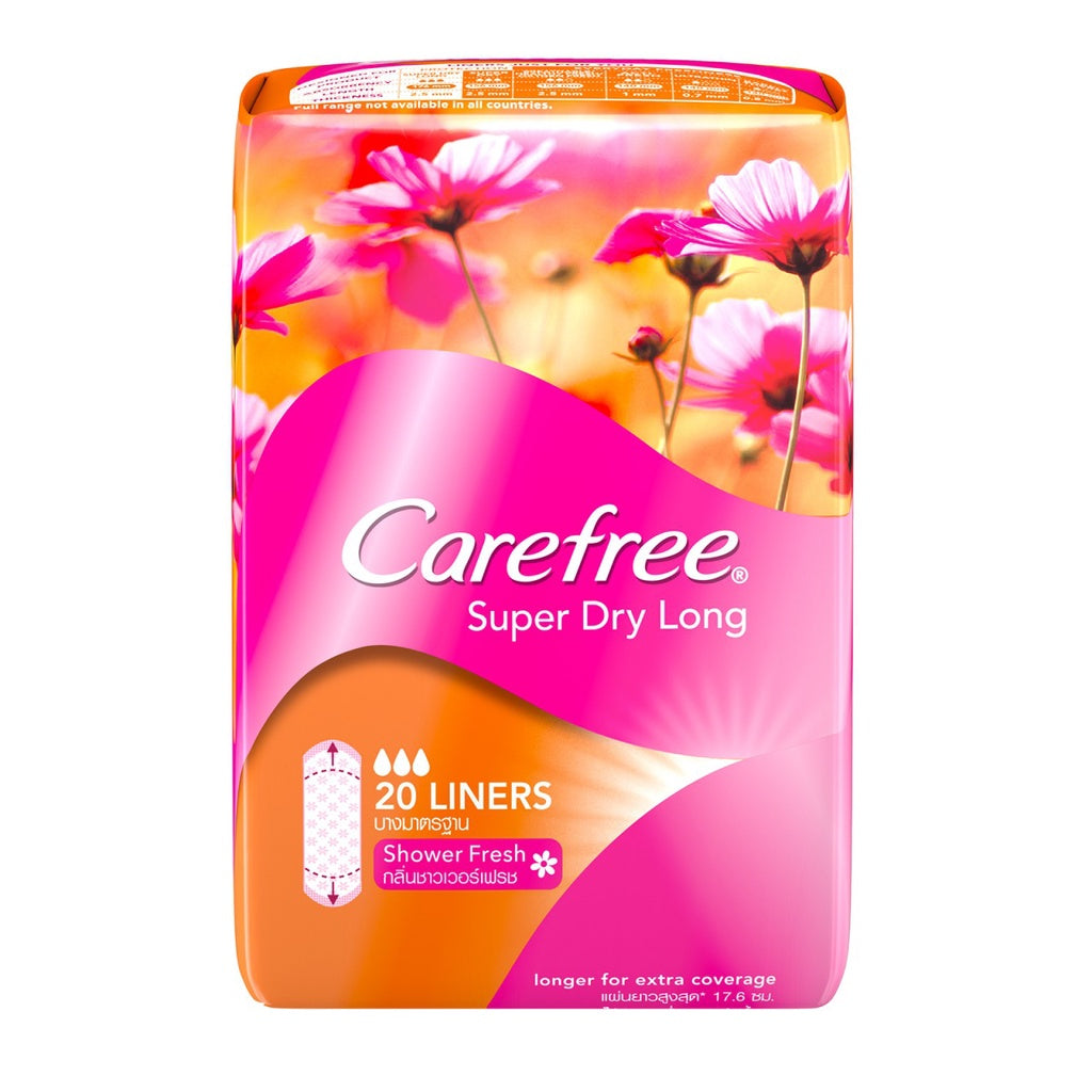 Carefree Pantyliners Super Dry Long 20s