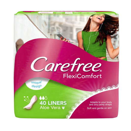 Carefree Pantyliners FlexiComfort Aloe Vera 40s