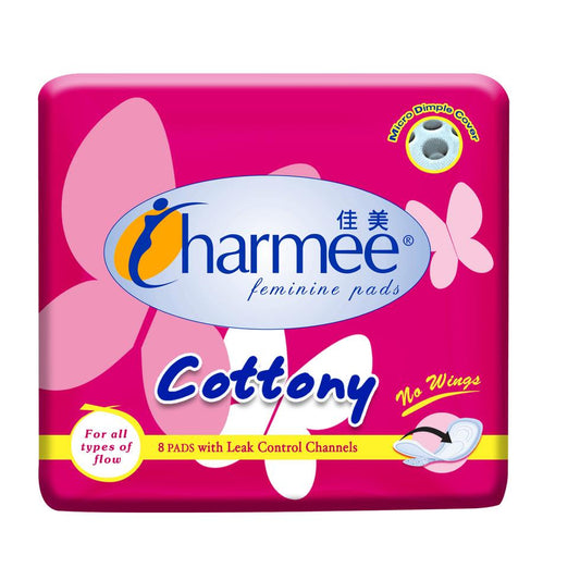 Charmee Sanitary Napkin Cottony All Types No Wings 8s