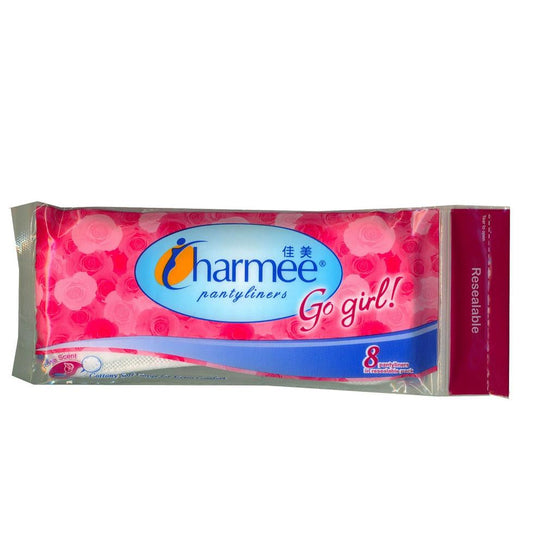 Charmee Pantyliners Go Girl Rose Scent 8s